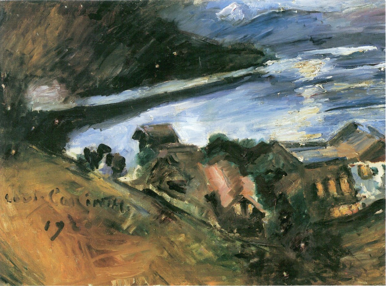 Walchensee holdfényben alkotó: Lovis Corinth