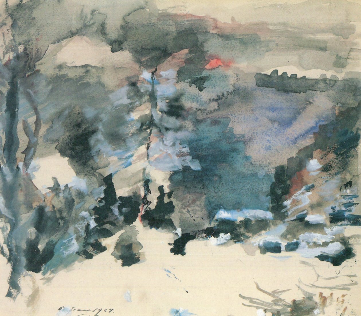 Walchensee télen alkotó: Lovis Corinth