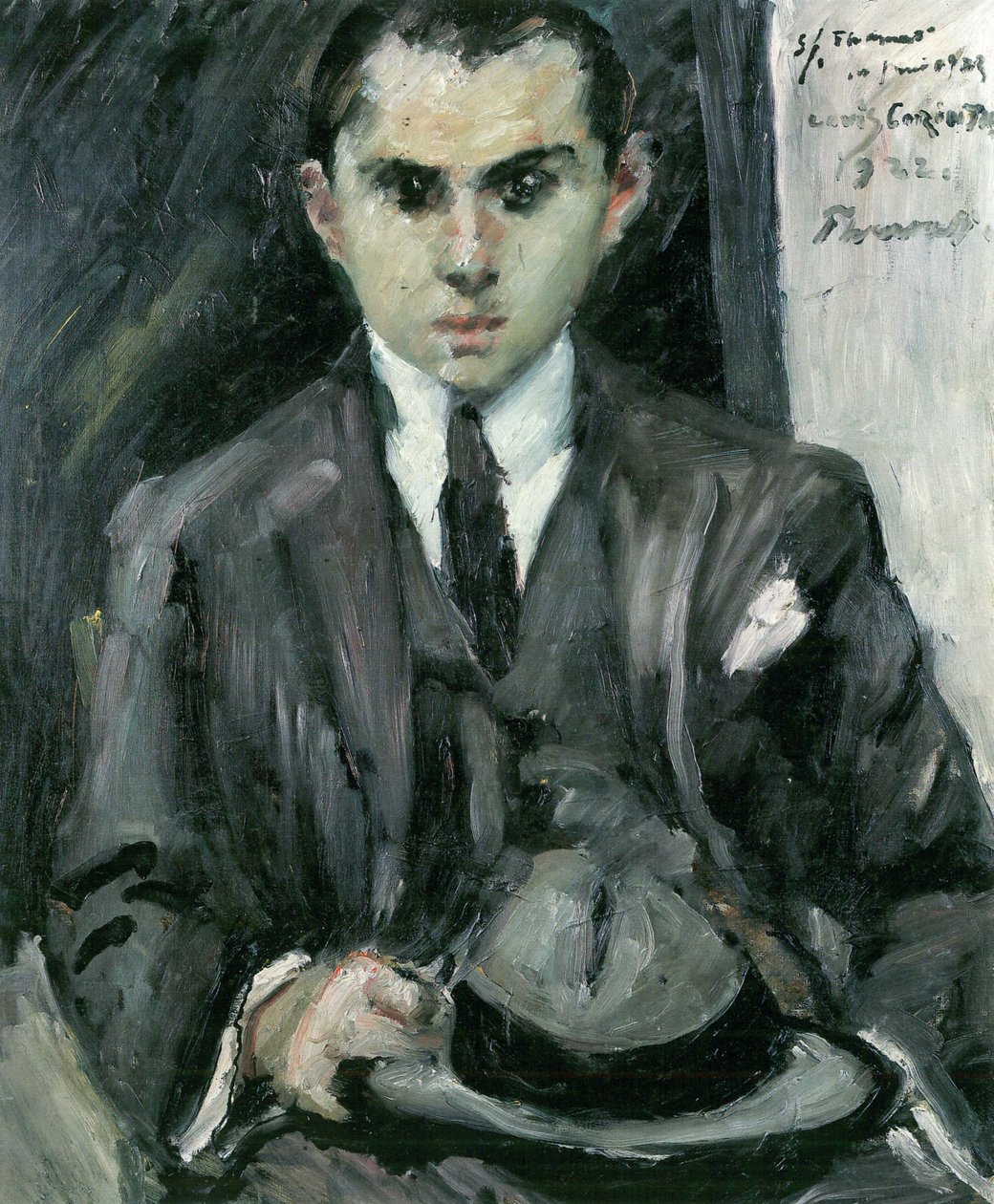 Thomas kalapkal a kezében alkotó: Lovis Corinth