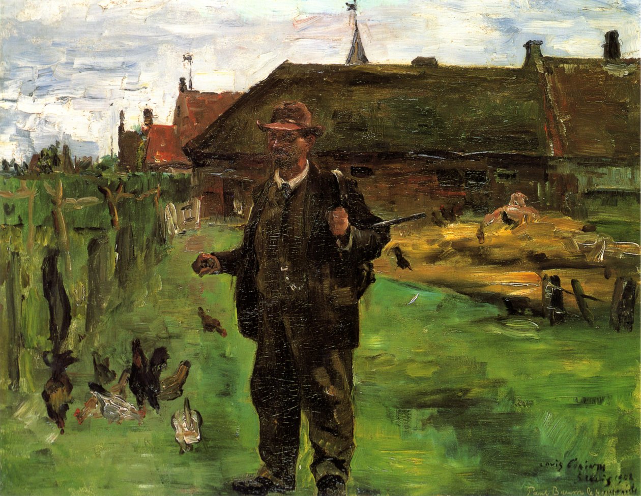  Paul Baum festő portréja Sluisban alkotó: Lovis Corinth