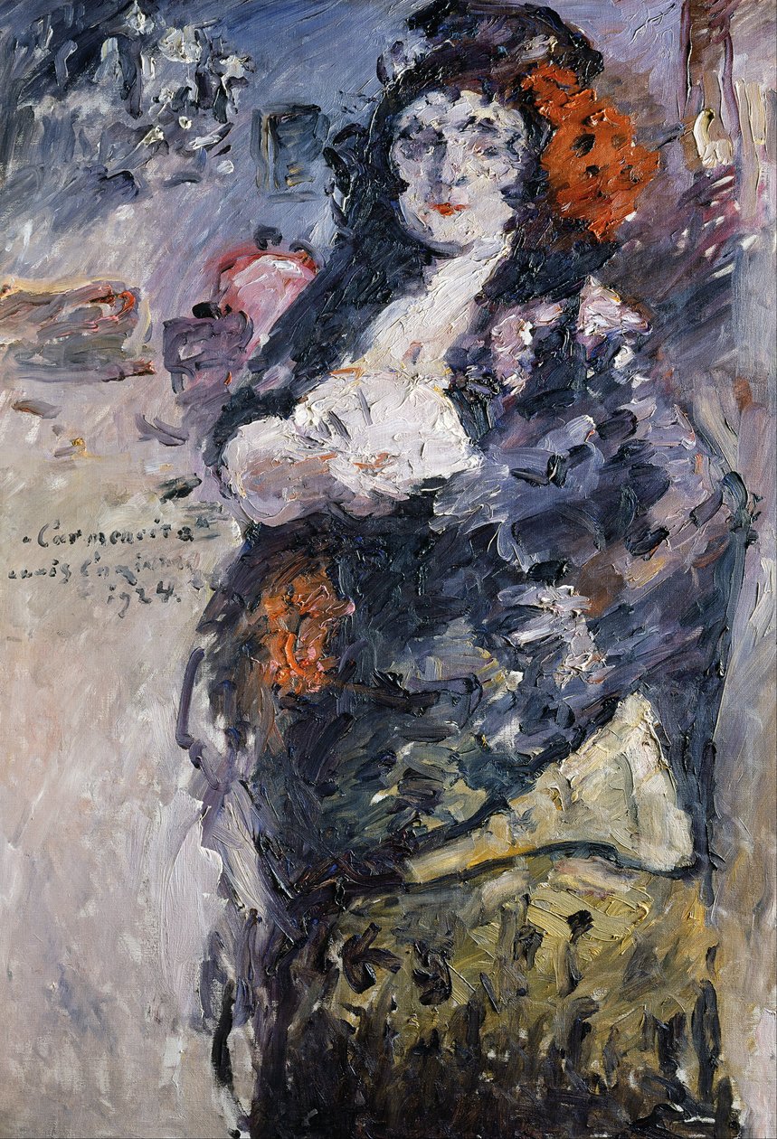 Carmencita, Charlotte Berend-Corinth portréja spanyol ruhában alkotó: Lovis (1858 1925) Corinth