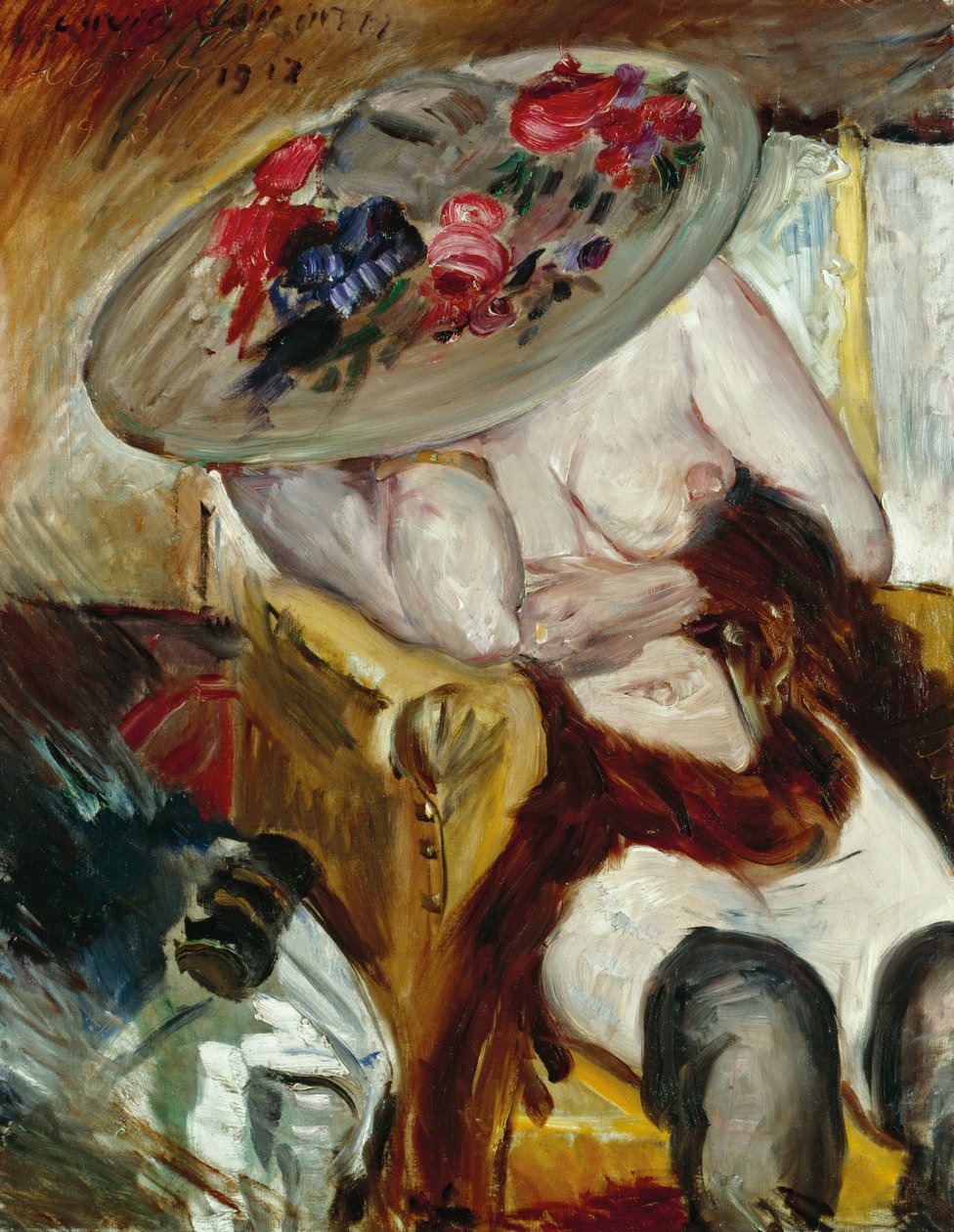 Olasz nő sárga székben - Olasz nő sárga székben, szerző: Corinth, Lovis (1858-1925). olajfestmény alkotó: Lovis Corinth