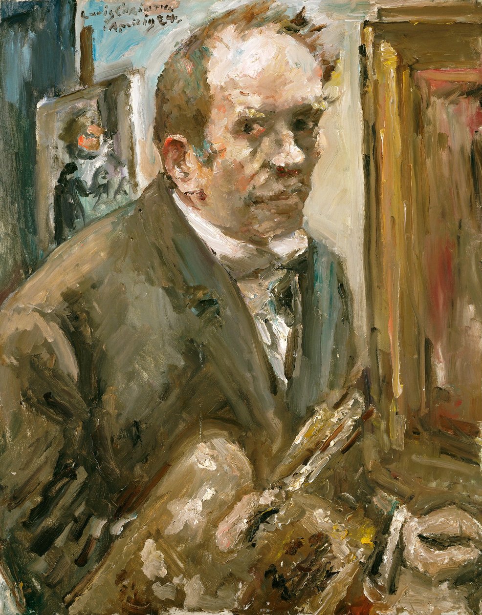 Automatikus portré - Önarckép - Peinture de Lovis Corinth (1858-1925) - 1924 - Olaj, vászon - 100x80 - (c) Modern Művészetek Múzeuma, New York alkotó: Lovis  Corinth