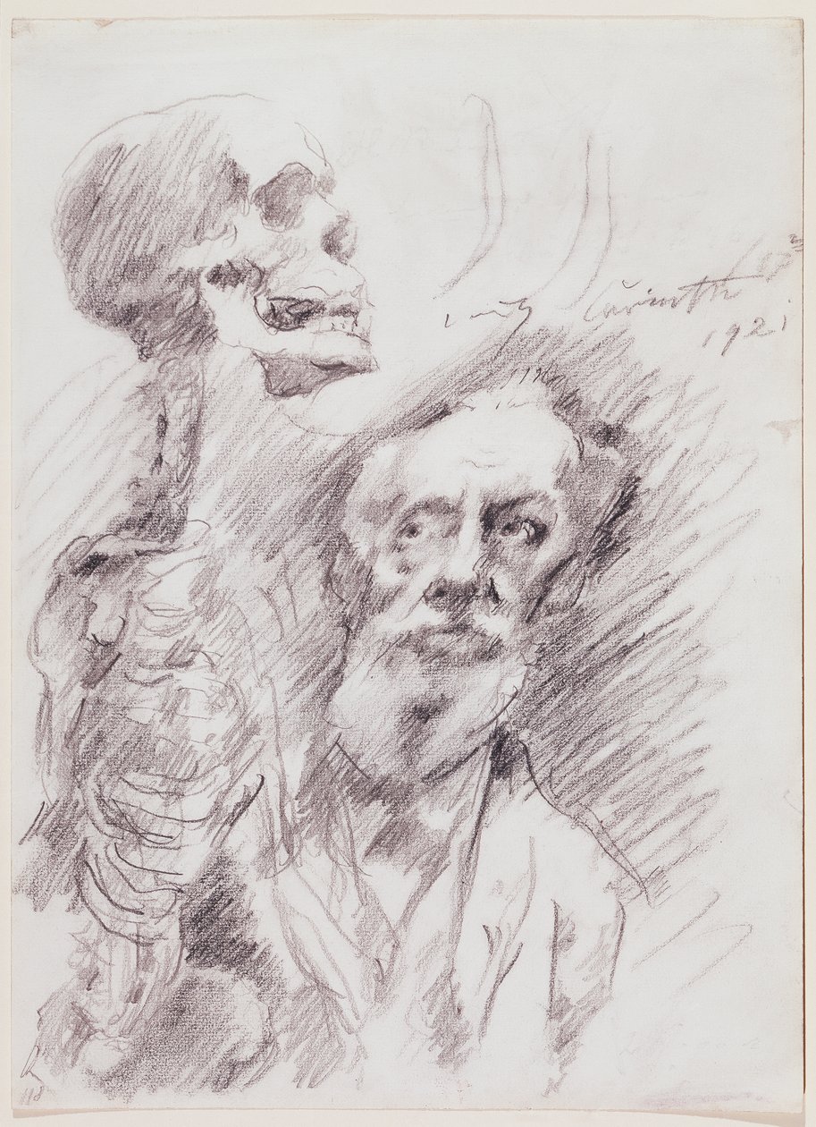 Anatómus csontvázzal alkotó: Lovis Corinth