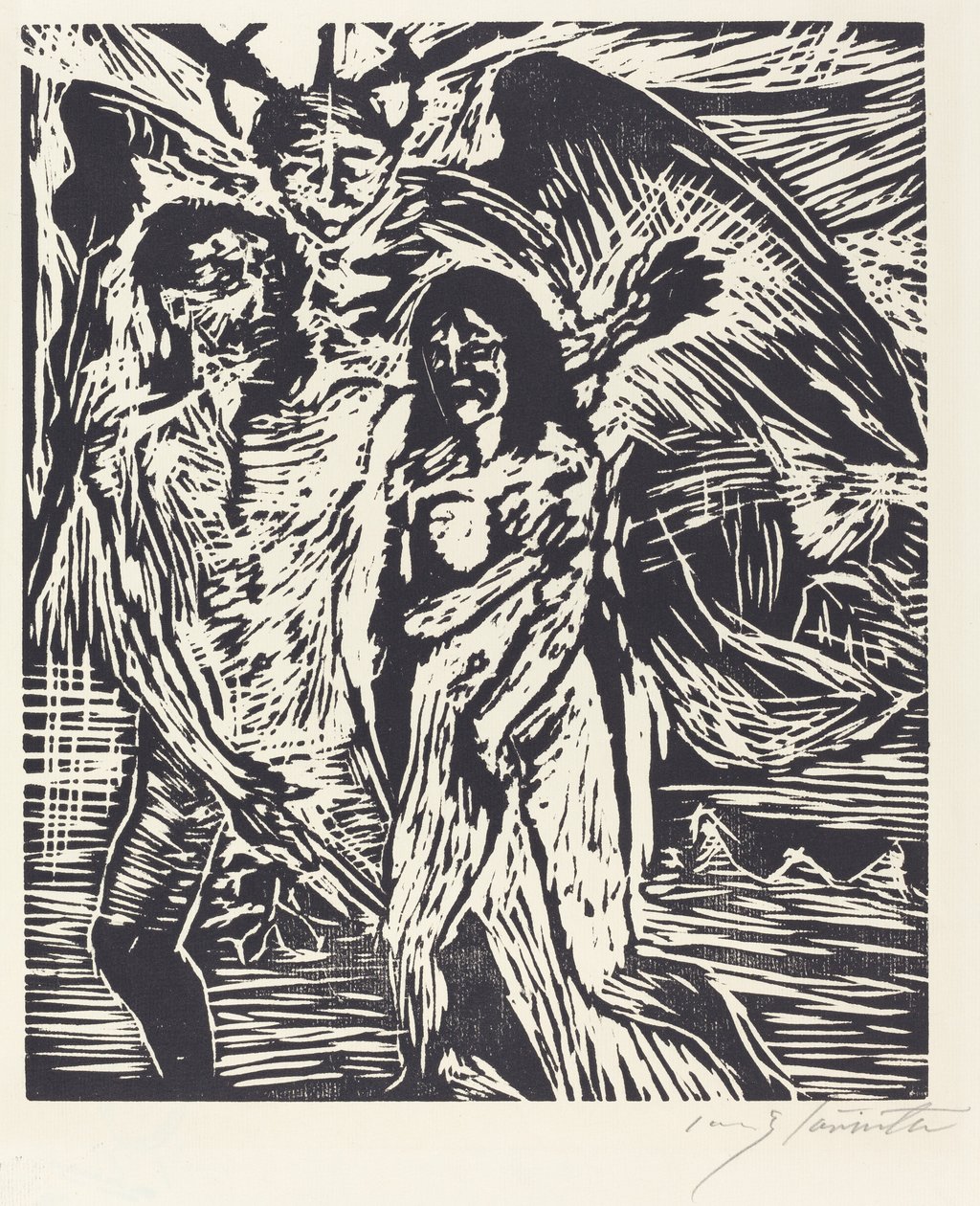 Kiűzetés a Paradicsomból A Kiűzetés a Paradicsomból, 1919. alkotó: Lovis Corinth