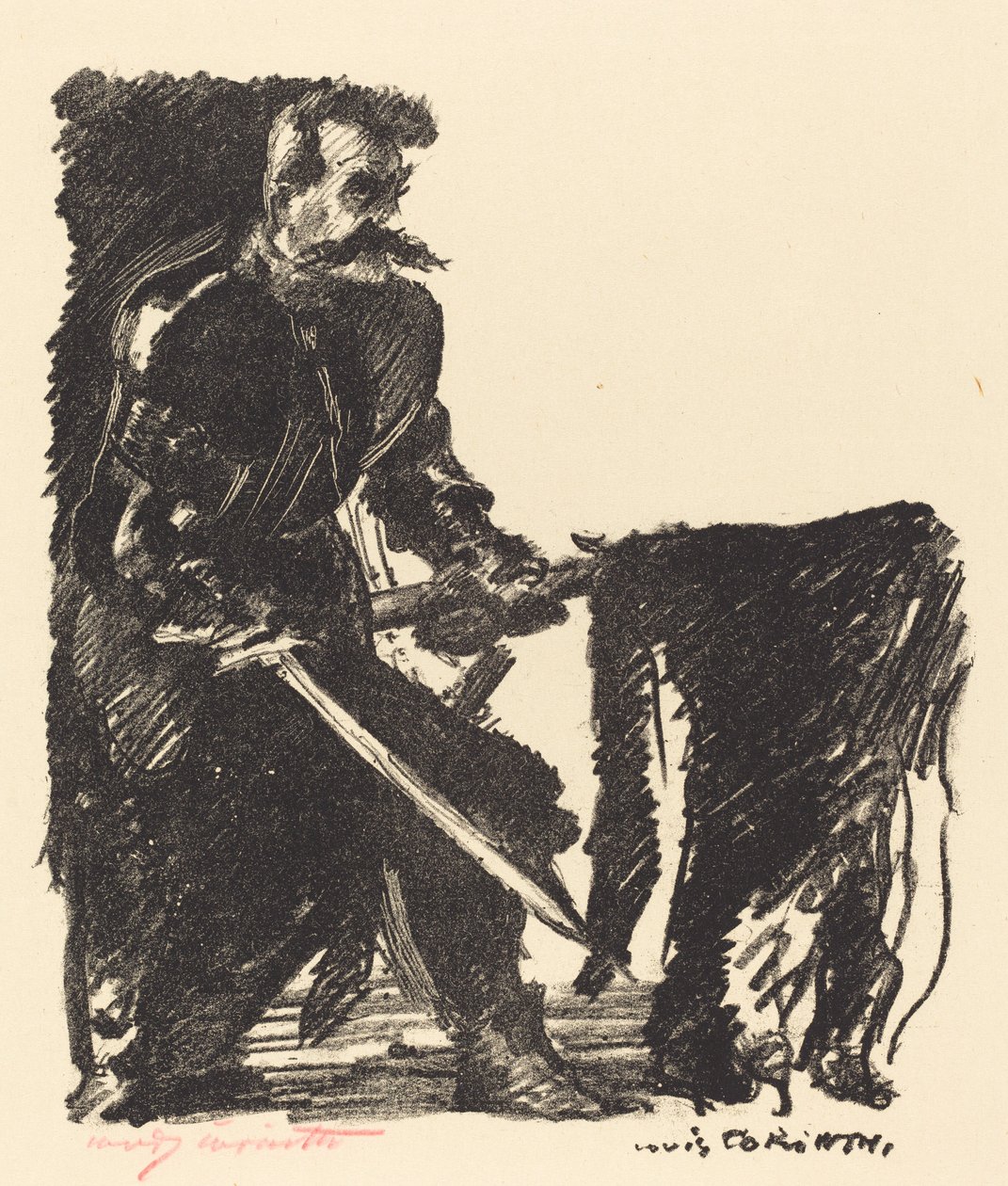 Banner Bearer (normál hordozó) alkotó: Lovis Corinth