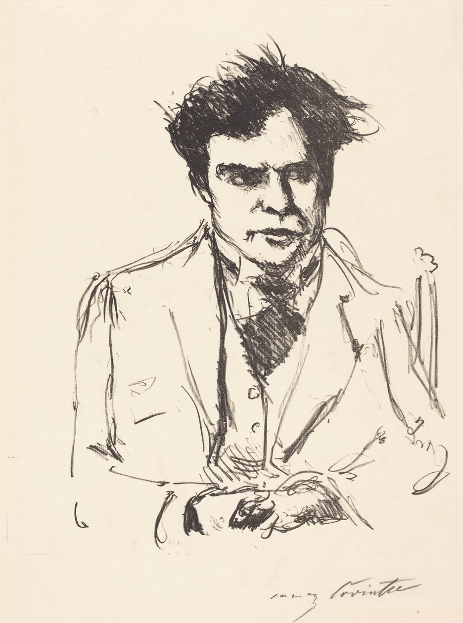 Joseph Schwarz arcképe (Portrait of Joseph Schwarz) alkotó: Lovis Corinth