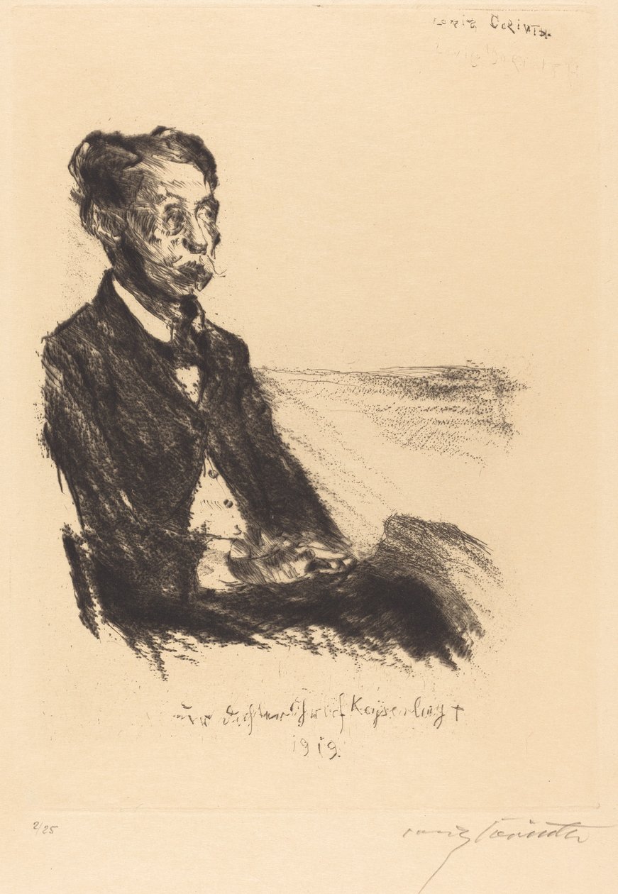 Keyserling gróf portréja alkotó: Lovis Corinth