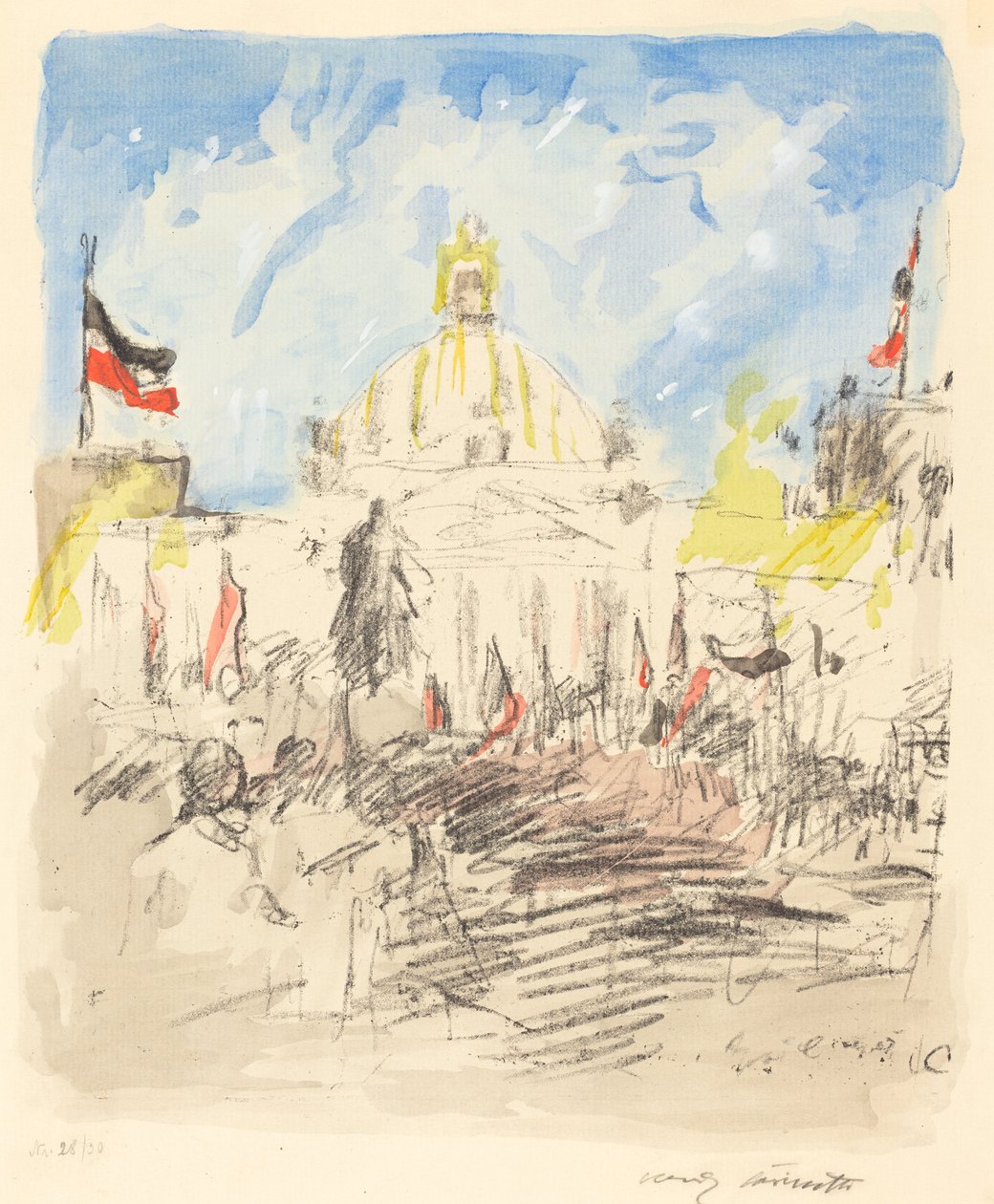 Bismarckfeier-ünnep Bismarck számára, 1915. alkotó: Lovis Corinth