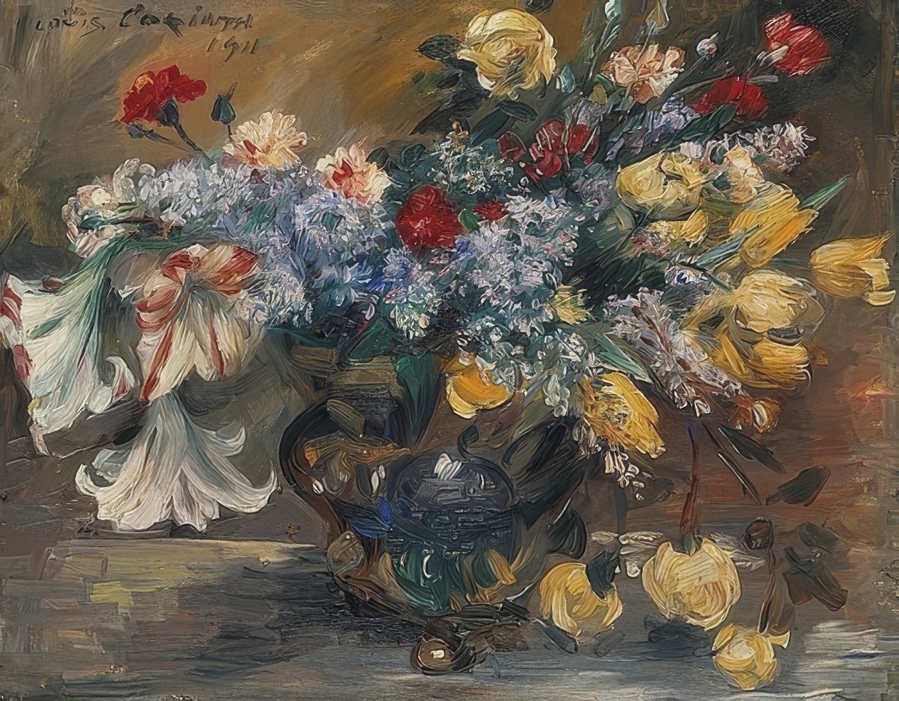 Virágcsokor. 1911 alkotó: Lovis Corinth