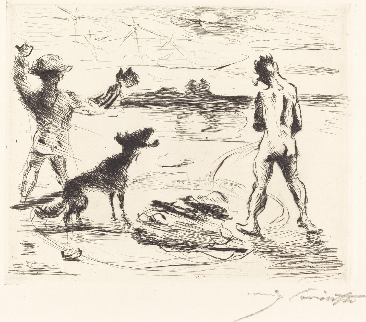 A trimalchiói Gastmahl: pl. VII (Trimalchio lakoma: pl. VII) alkotó: Lovis Corinth