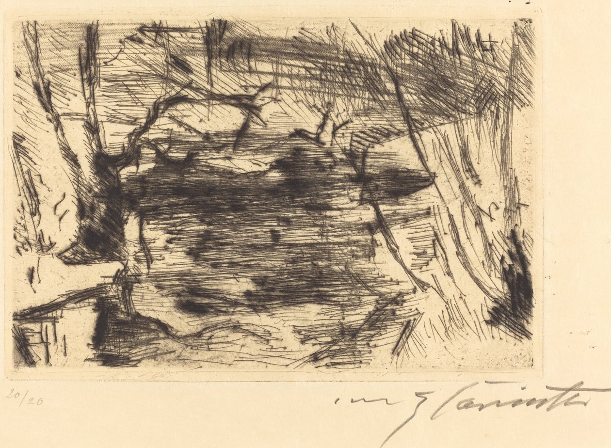 Der Neue See The New Lake, 19201921. alkotó: Lovis Corinth