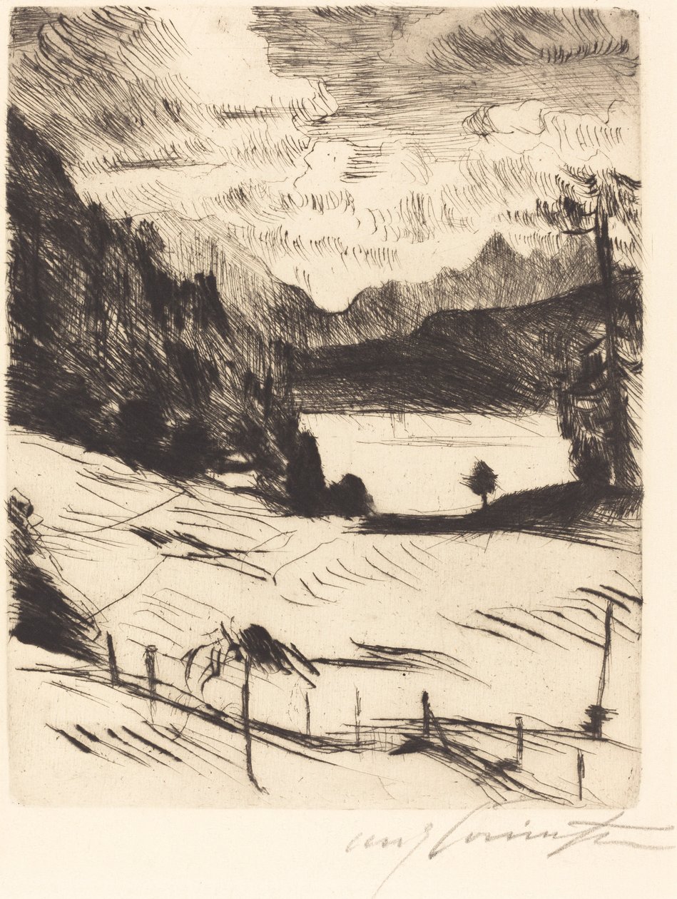 Der Walchensee A Walchensee, 1920. alkotó: Lovis Corinth