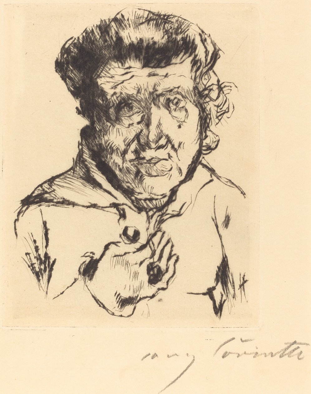 A művész anyósa, 1920. alkotó: Lovis Corinth