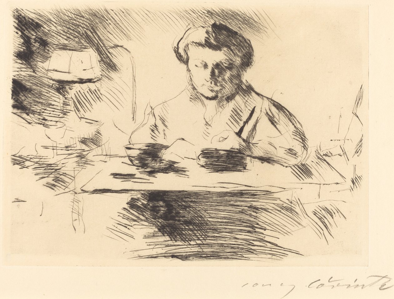 Die Gattin A művész felesége, 1918. alkotó: Lovis Corinth