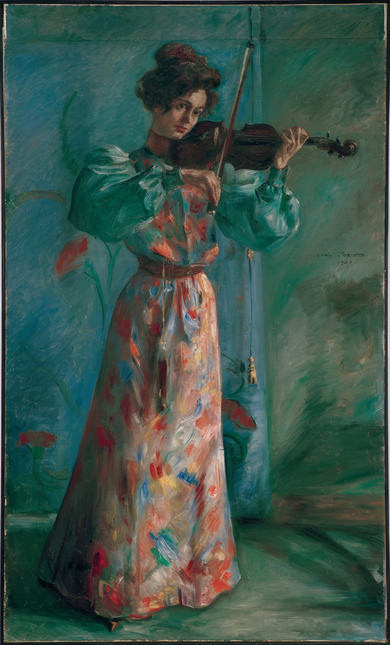 A hegedűs alkotó: Lovis Corinth
