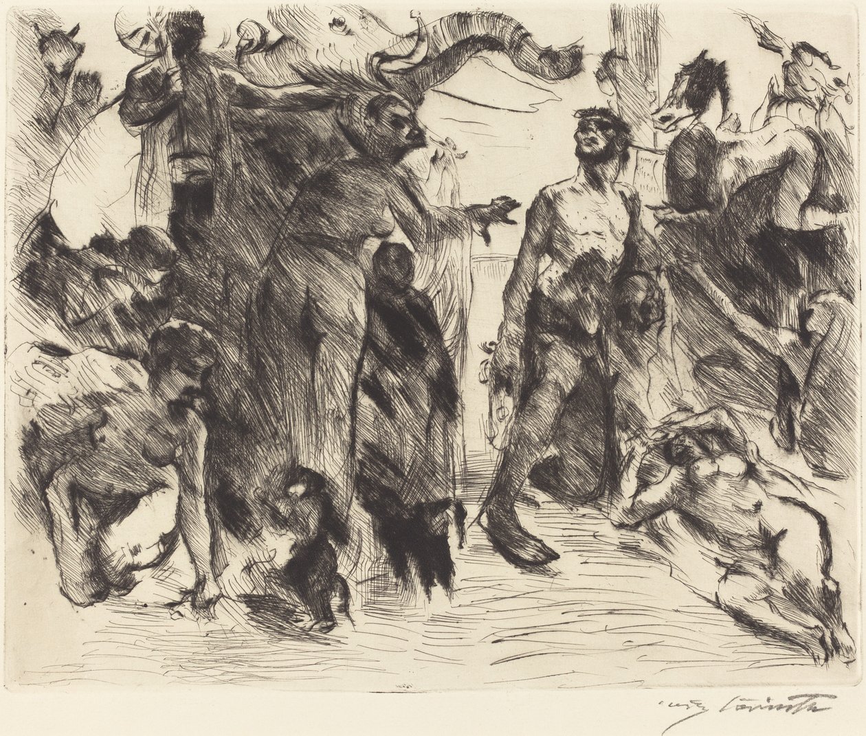 Szent Antal megkísértése, 1919. alkotó: Lovis Corinth