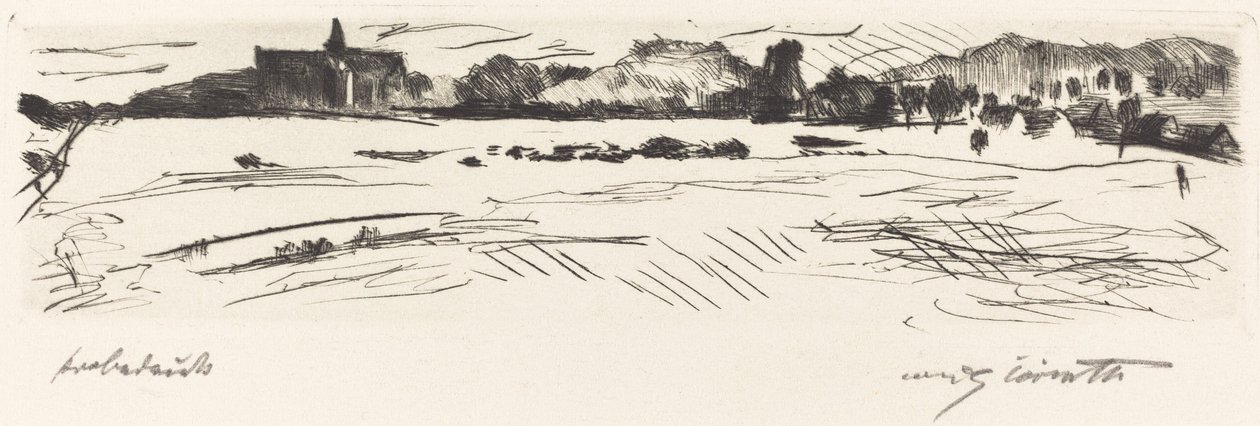 Táj dűnékkel alkotó: Lovis Corinth