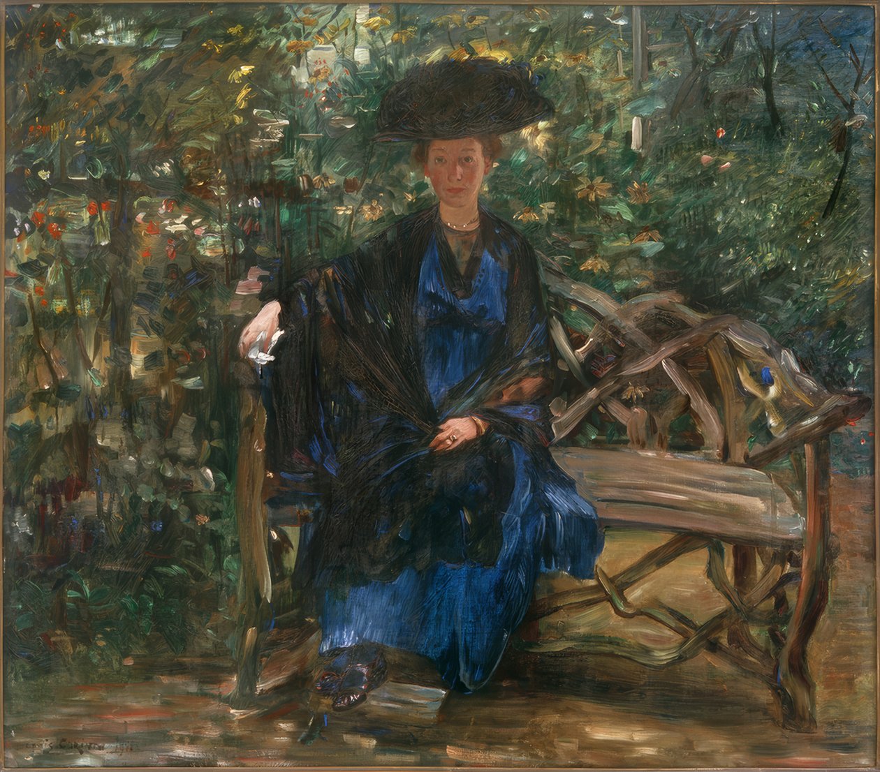 Else Kaumann a kerti padon alkotó: Lovis Corinth