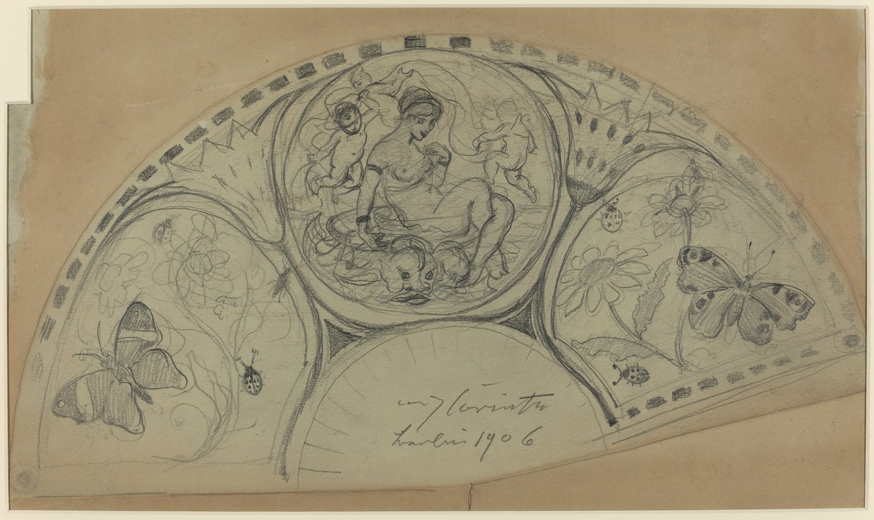 Fan Design [recto] alkotó: Lovis Corinth