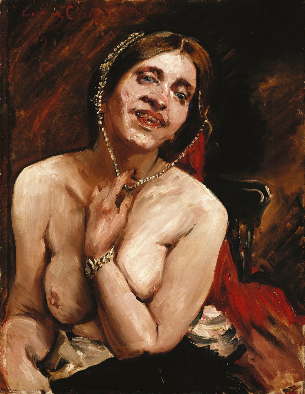 Női akt a karosszékben alkotó: Lovis Corinth
