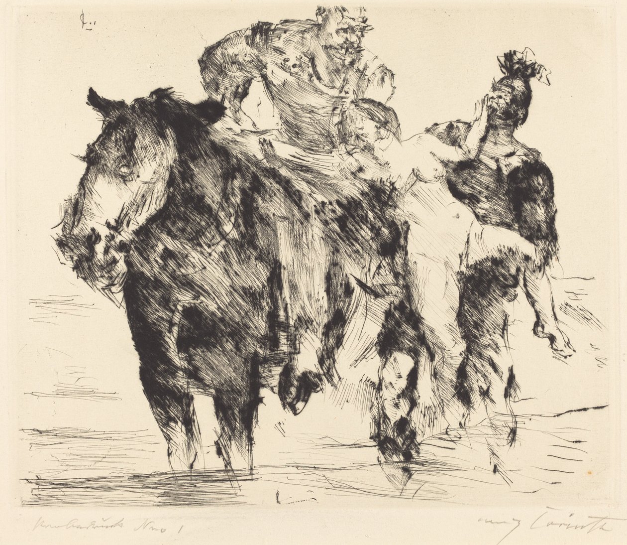 nőrabló (erőszak) alkotó: Lovis Corinth