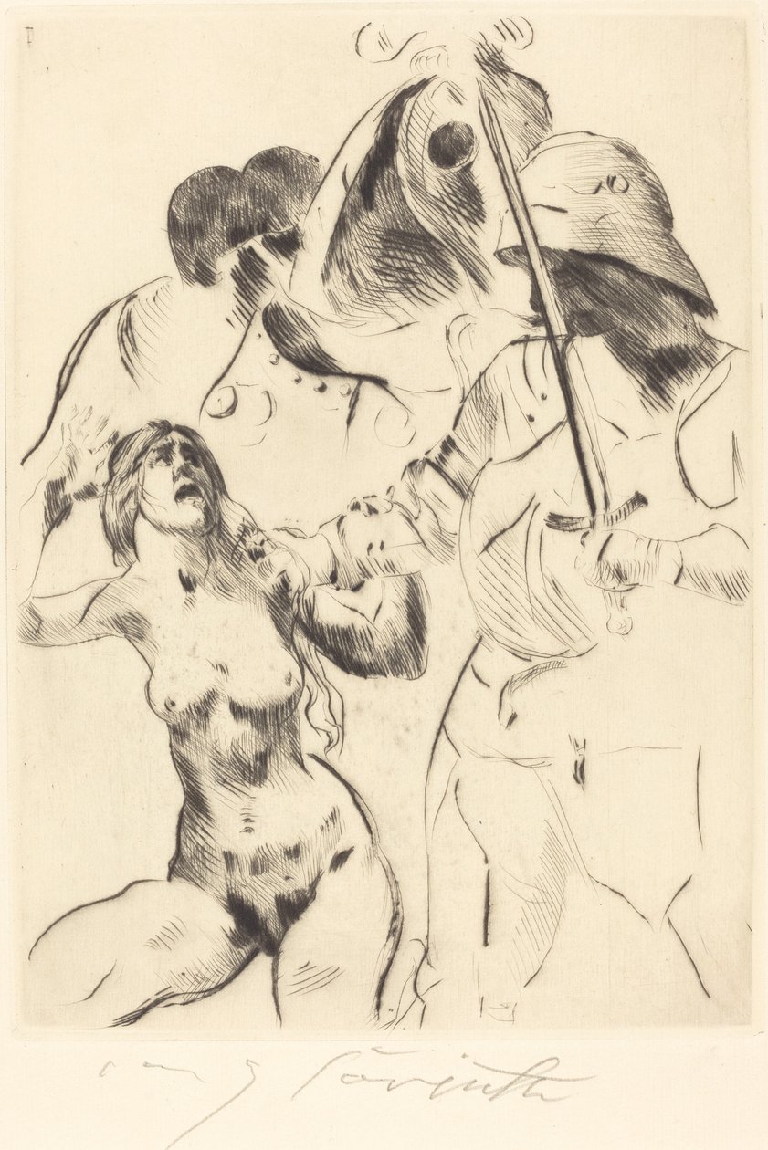 Nőrablás III. Elrablás III, 1914. alkotó: Lovis Corinth