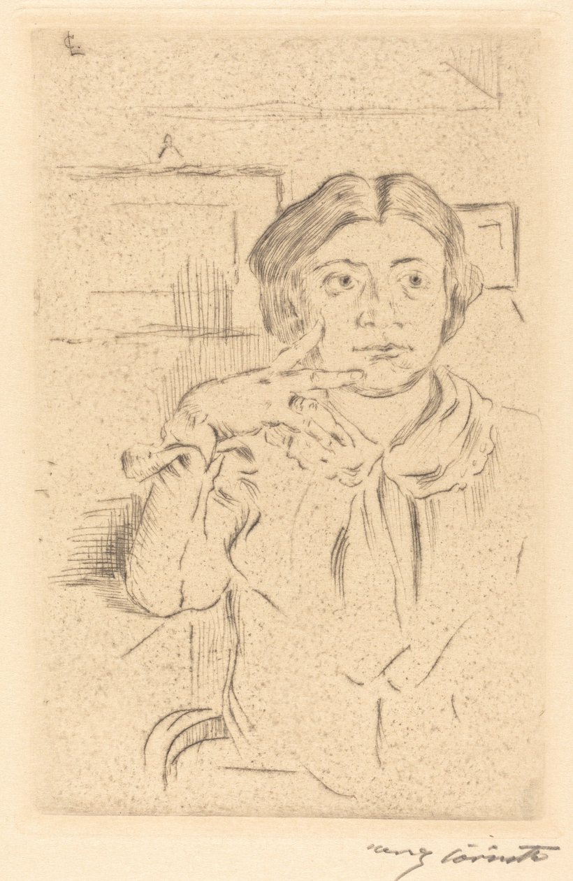 A művész felesége, 1909. alkotó: Lovis Corinth