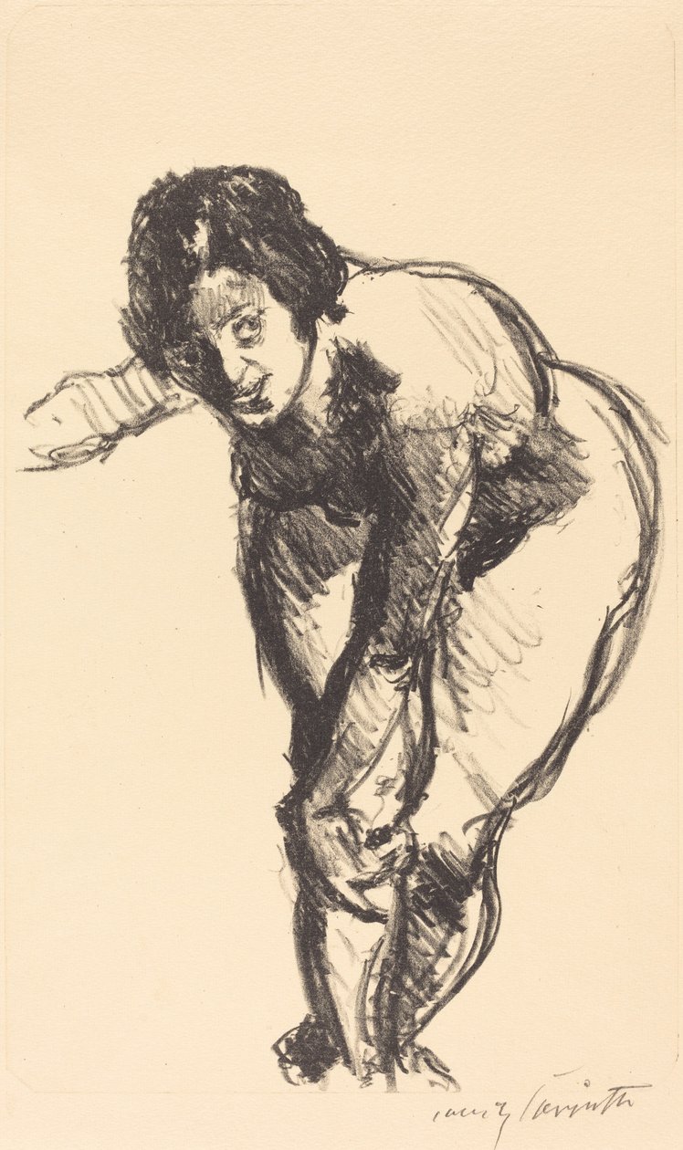 Meztelen hajlítás előre alkotó: Lovis Corinth