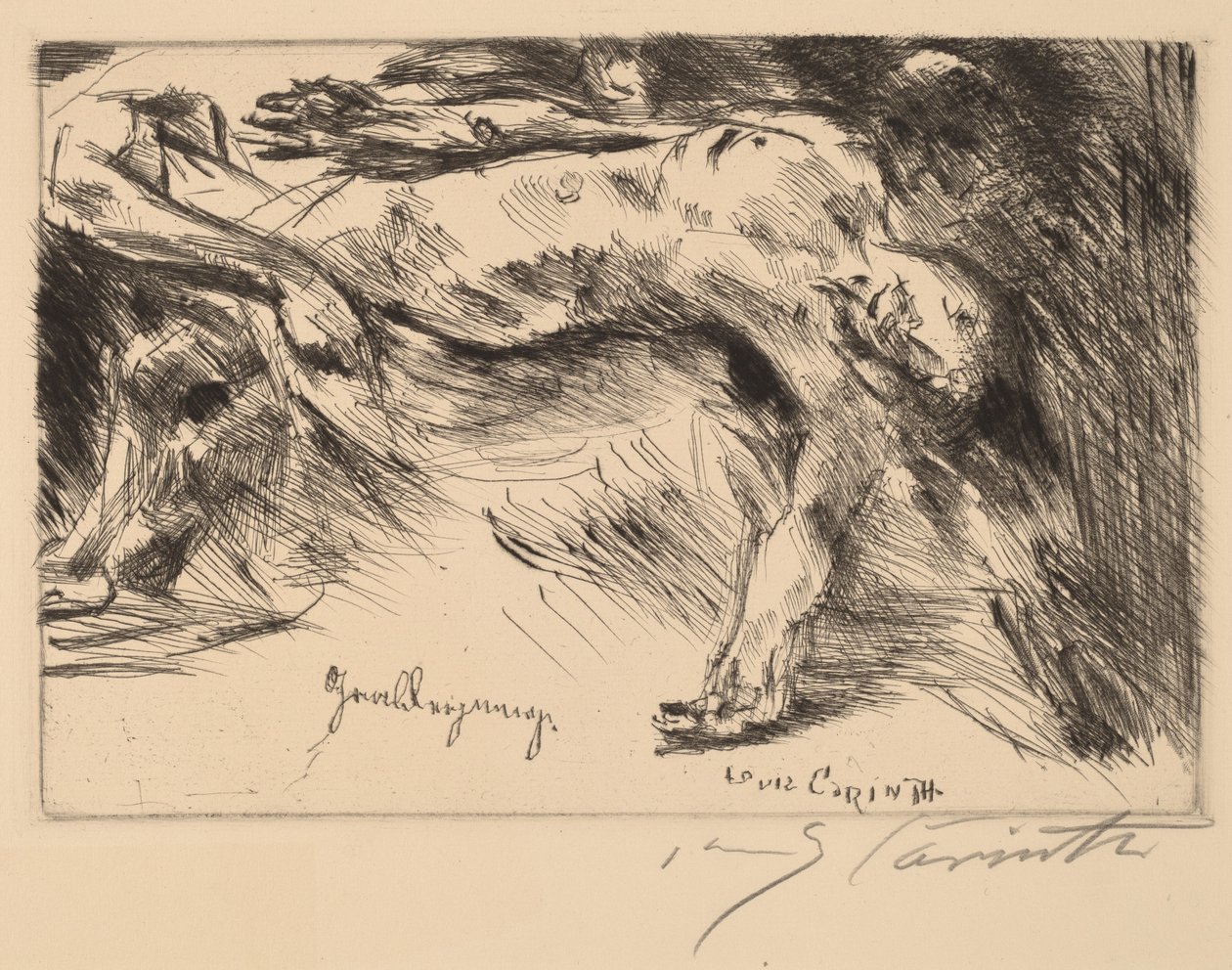 Grablegung temetése, 1921-1922. alkotó: Lovis Corinth