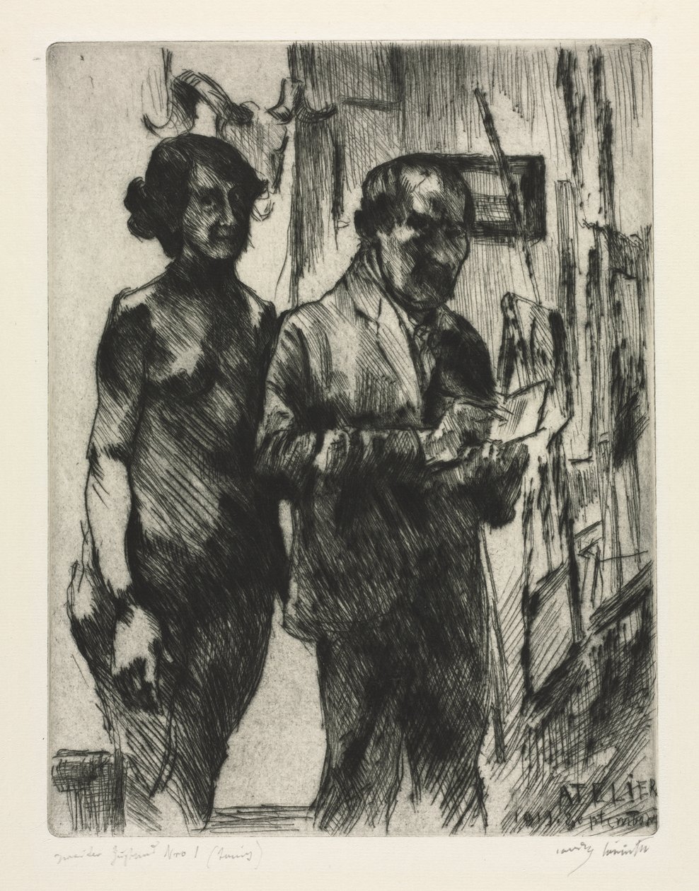 A Stúdióban alkotó: Lovis Corinth