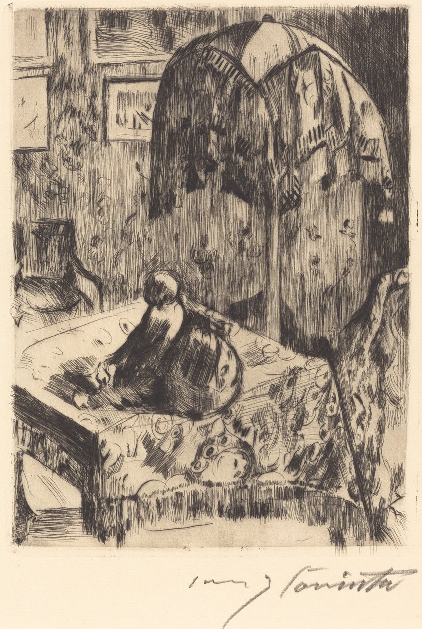 Belső állólámpa alkotó: Lovis Corinth