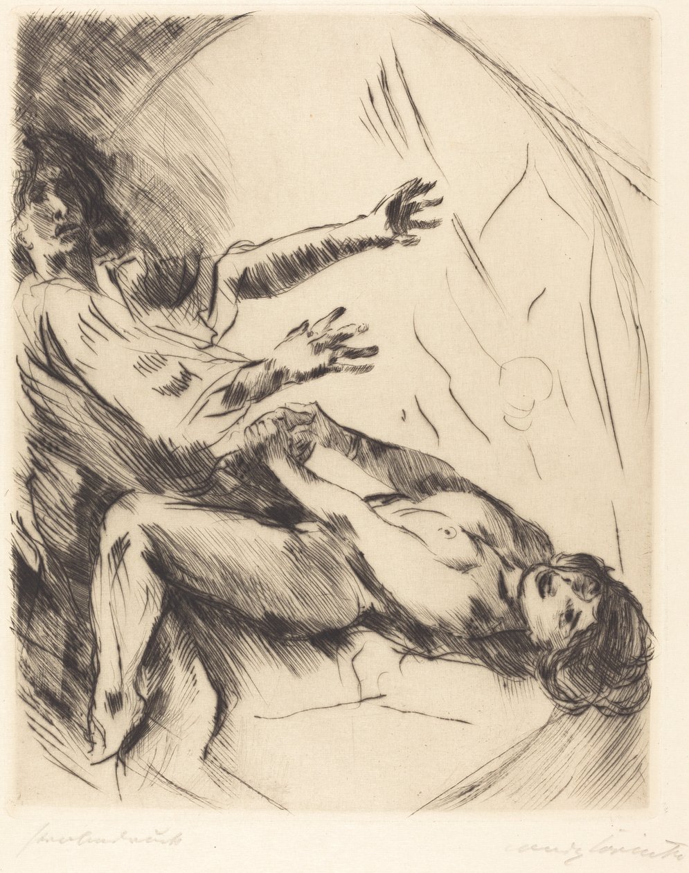 Joseph und Potiphars Weib I (József és Potifár felesége I) alkotó: Lovis Corinth