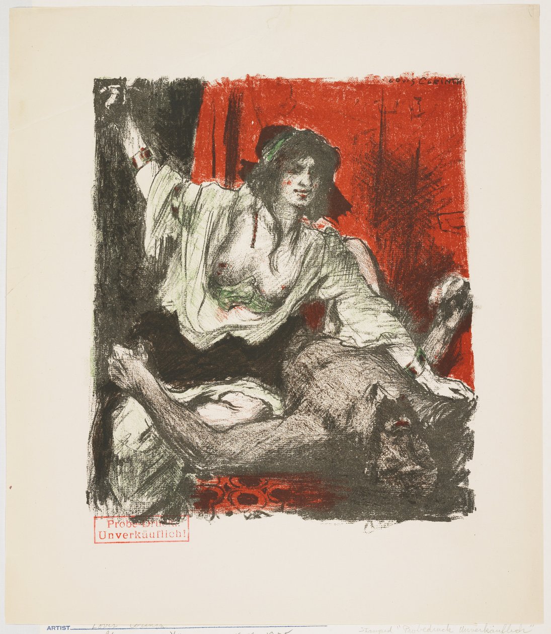 Judit és Holofernész, a Das Buch Judith (Judit könyve) című kötetből, 1910 alkotó: Lovis Corinth
