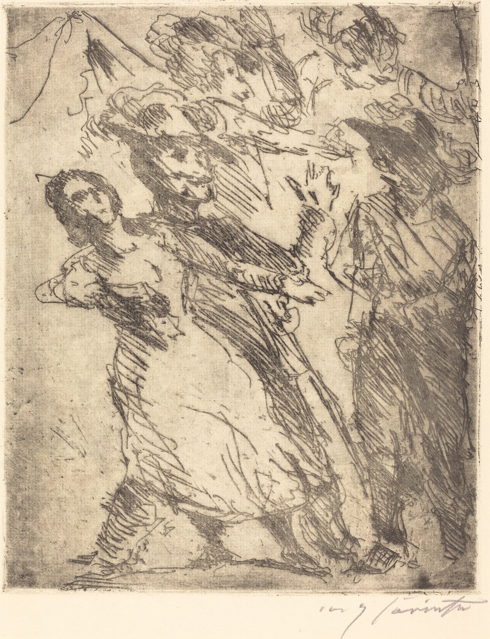Cavaliers egy nővel Cavaliers egy nővel, c. 1923 alkotó: Lovis Corinth