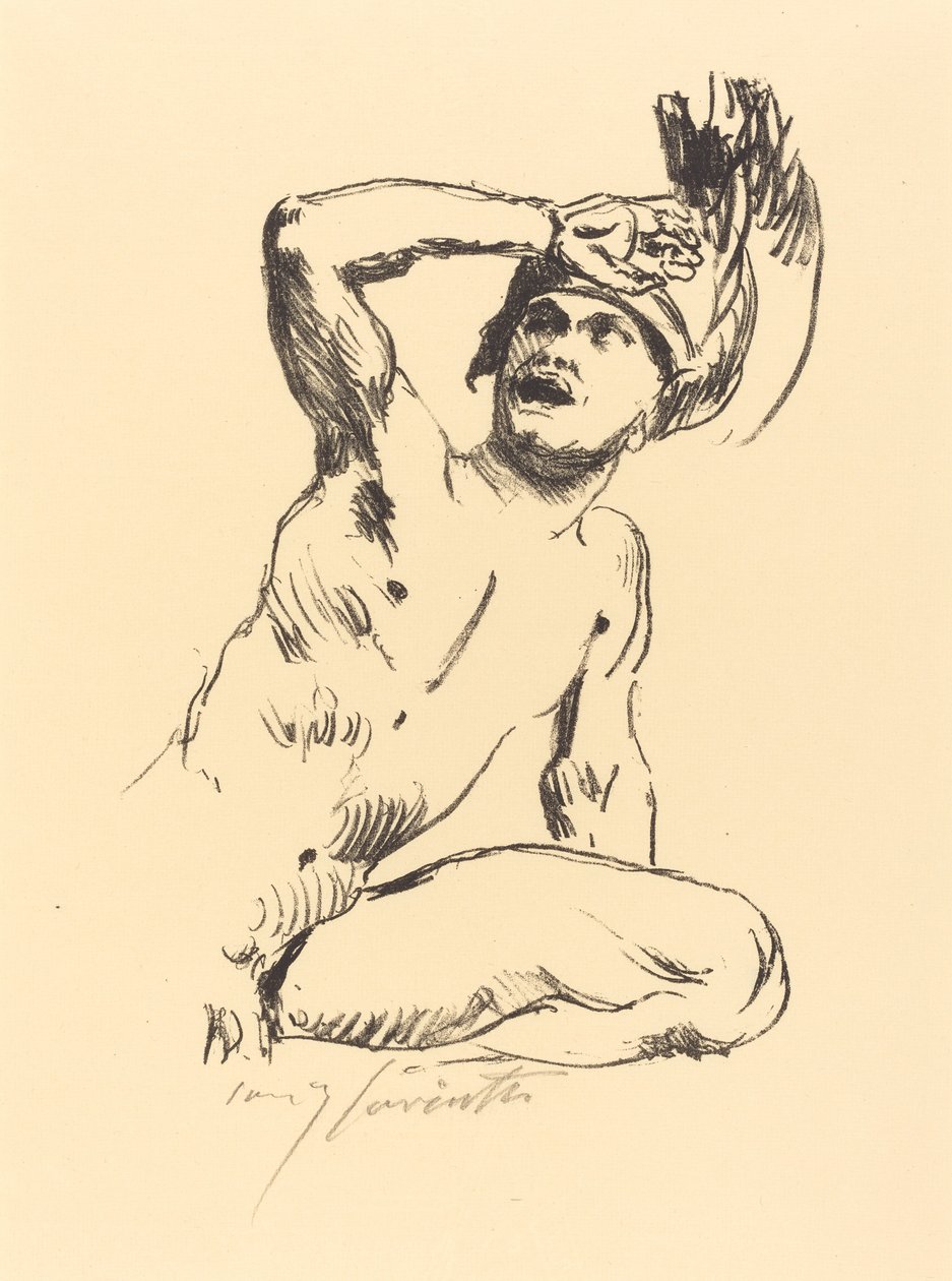 Térdelő harcos I alkotó: Lovis Corinth