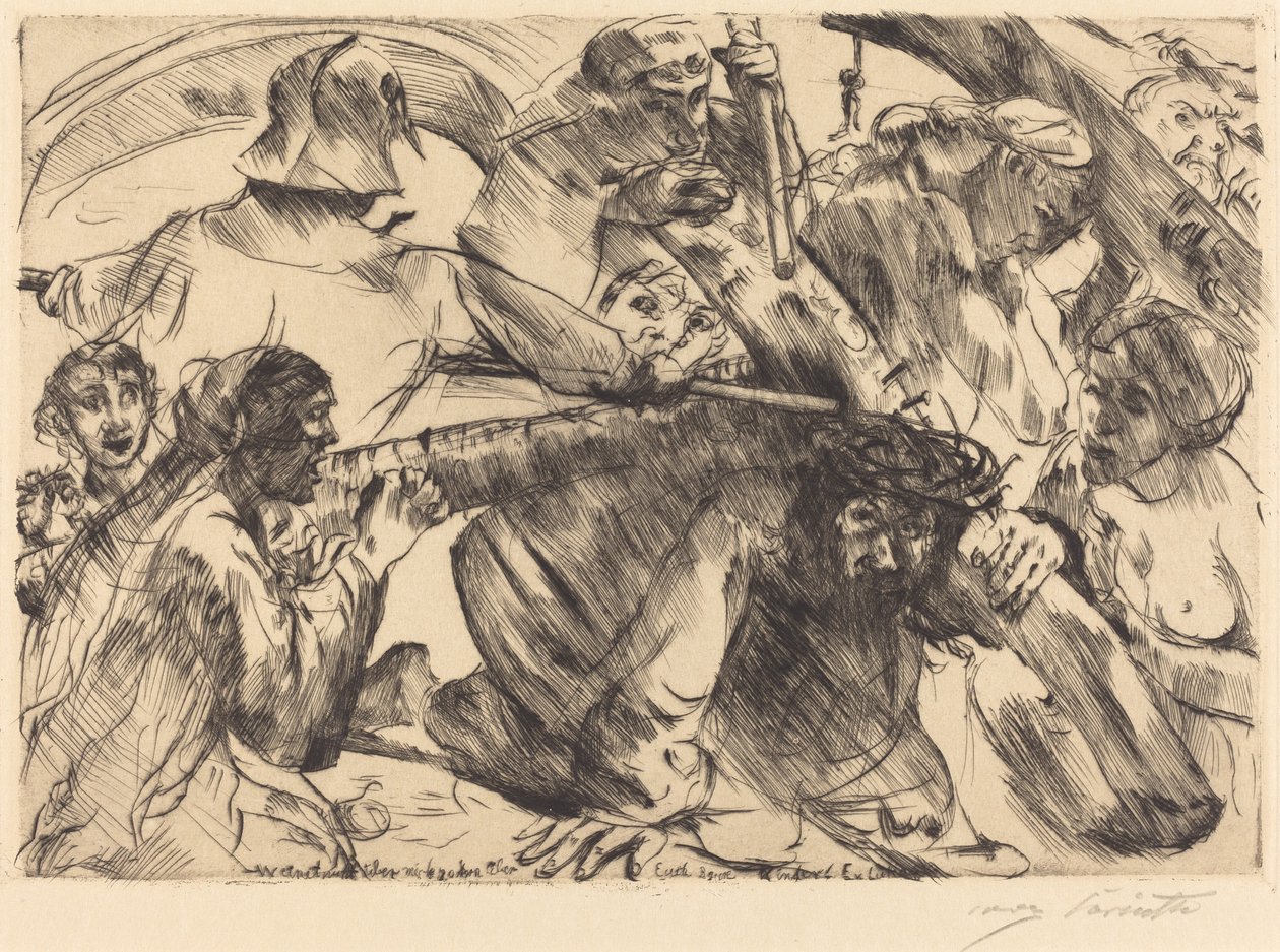 A keresztet hordozó Krisztus alkotó: Lovis Corinth