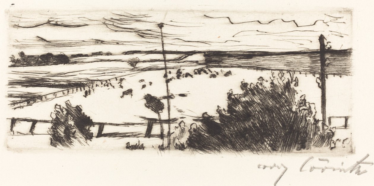 Tengerparti tájkép, 1916. alkotó: Lovis Corinth