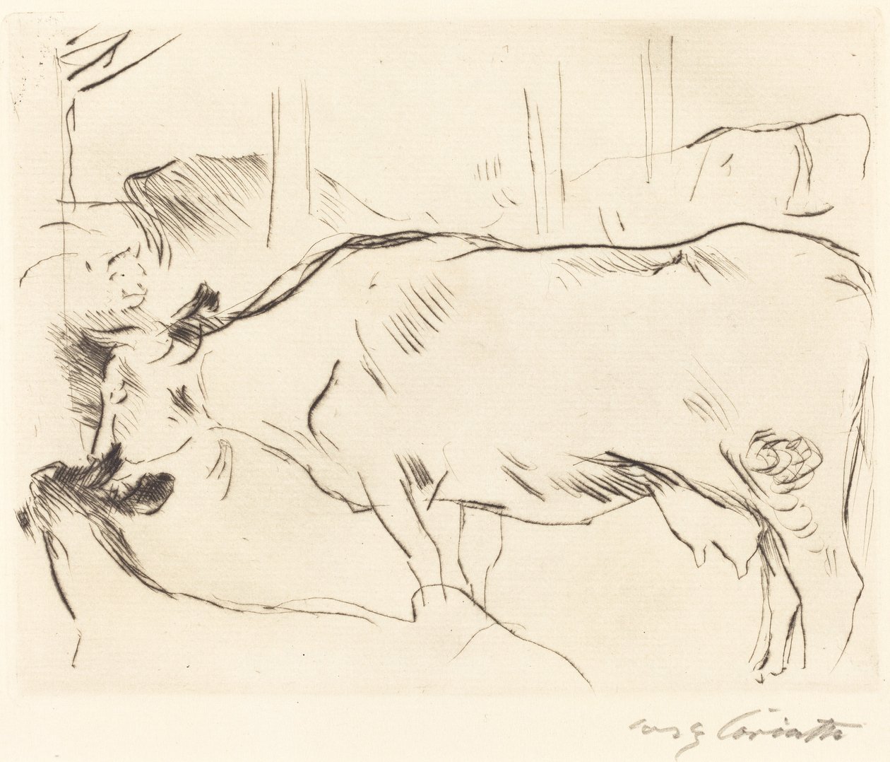 Tehénpajta II alkotó: Lovis Corinth