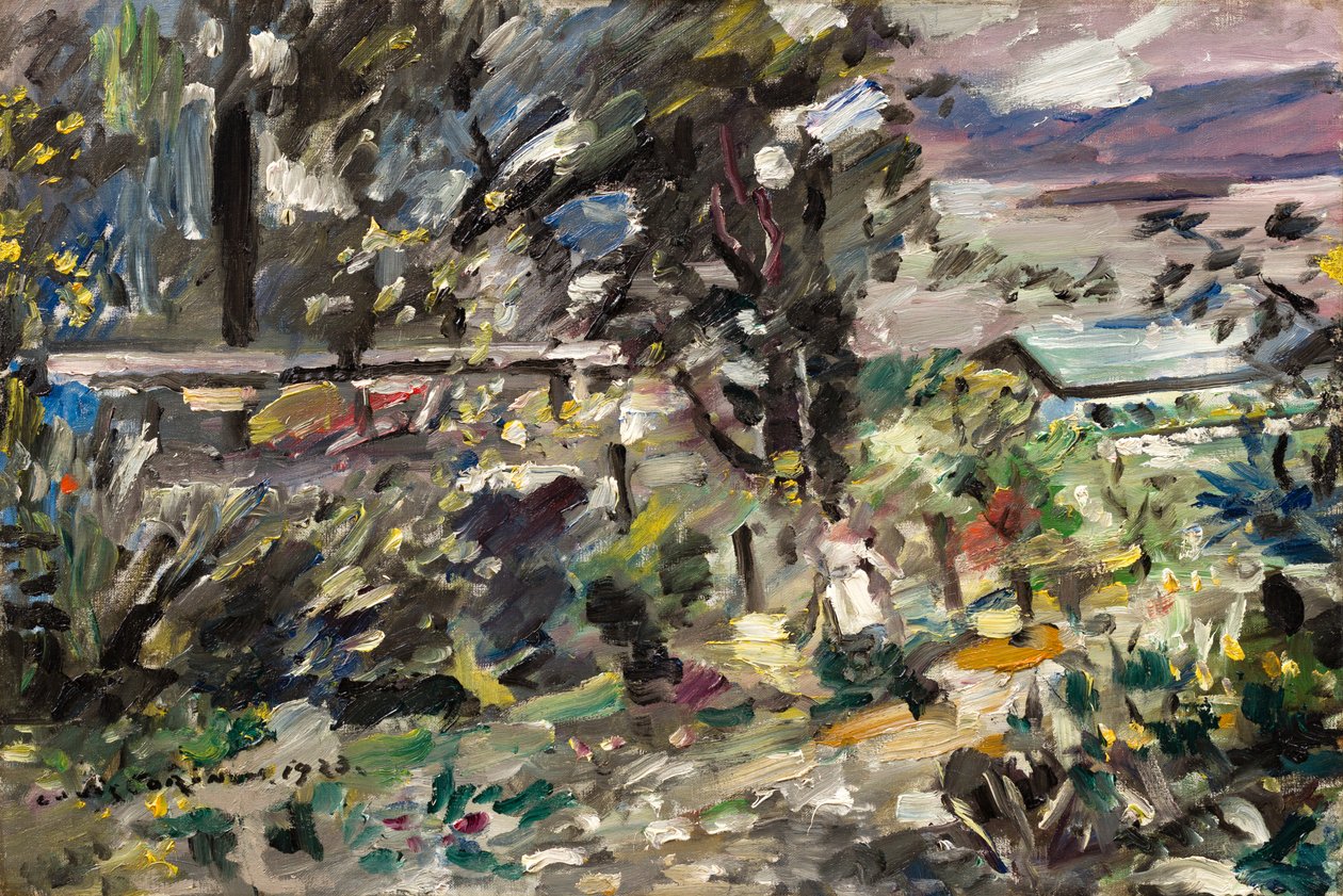 Walchen-tó, ezüst ösvény alkotó: Lovis Corinth