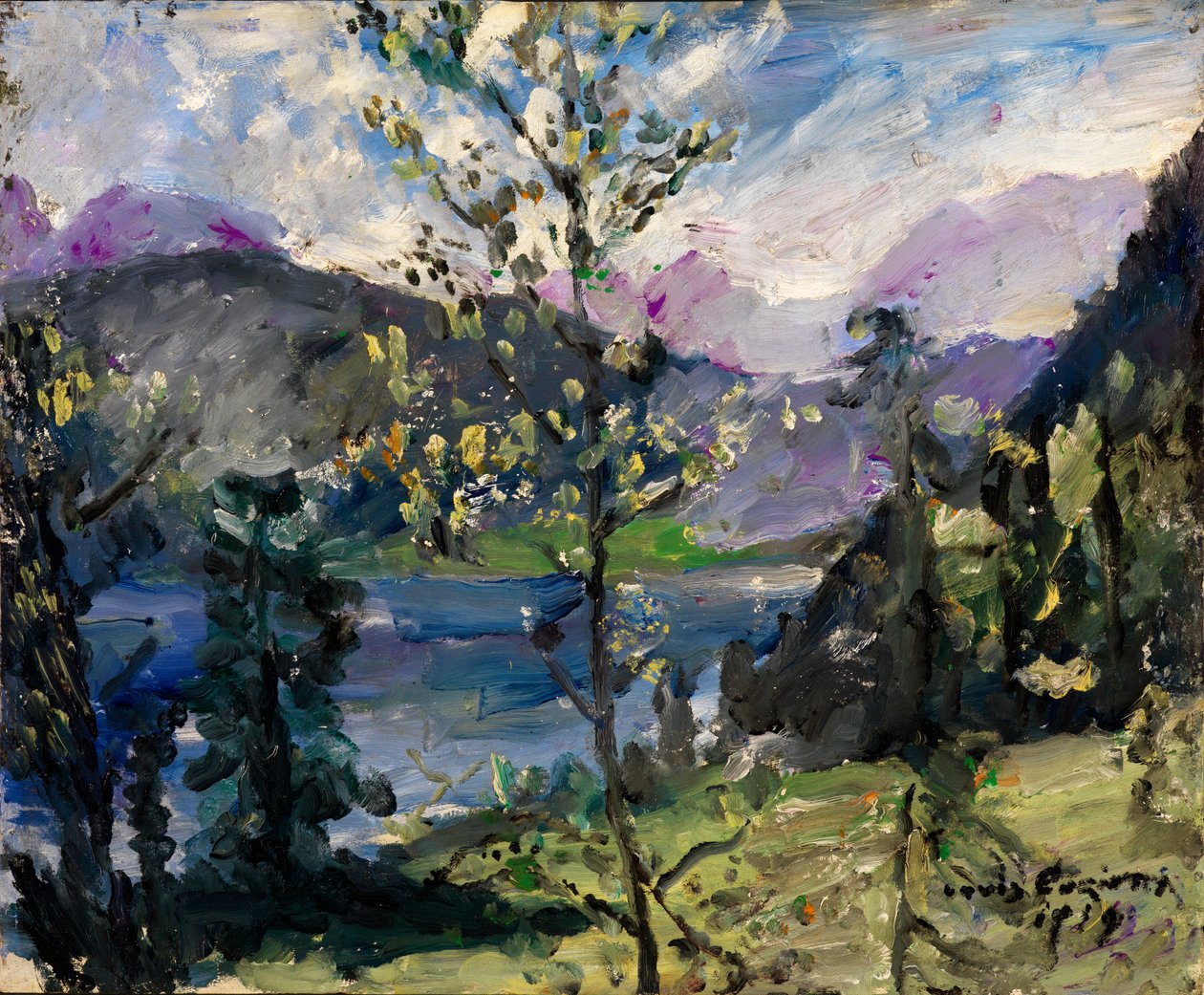 A Walchensee-tó környéke alkotó: Lovis Corinth