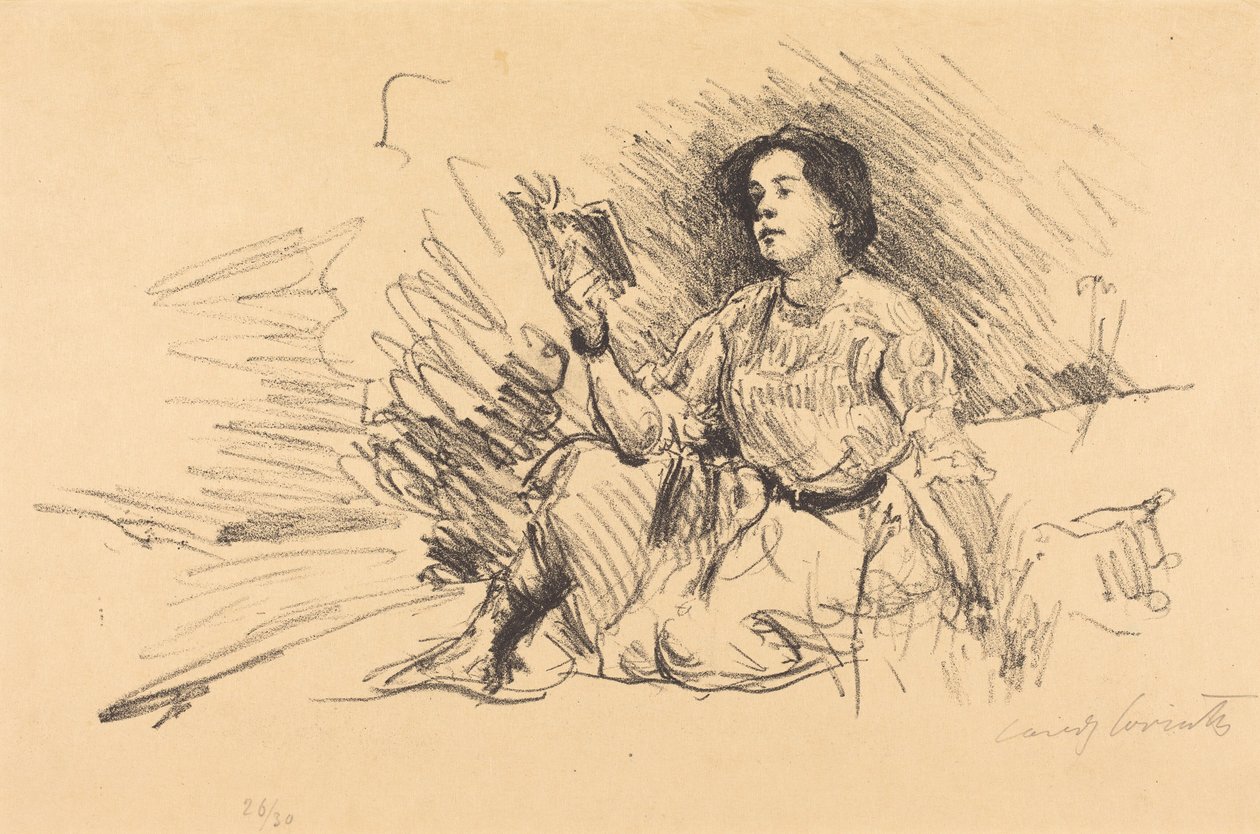 Olvasó lány alkotó: Lovis Corinth