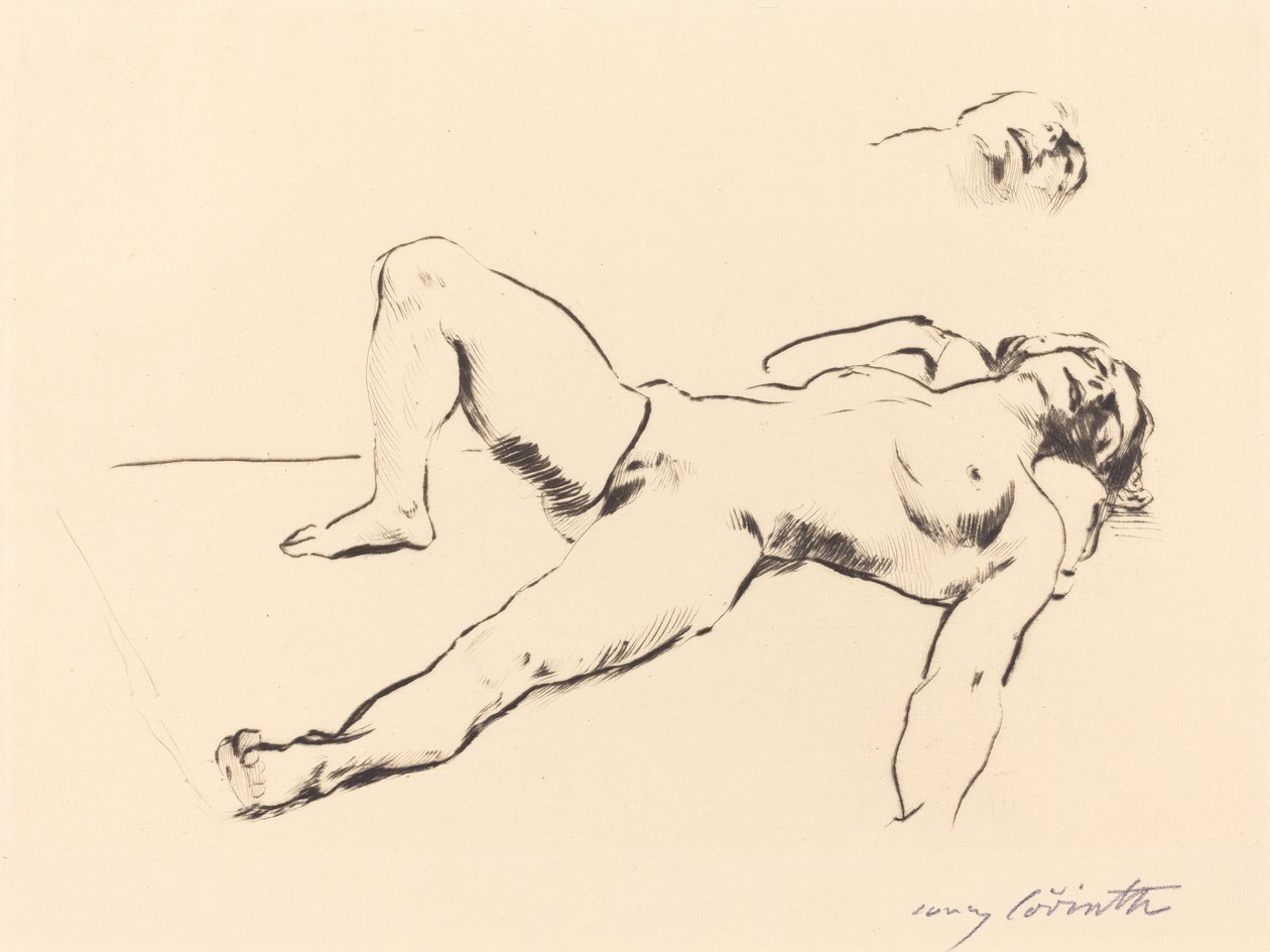 Fekvő női akt II alkotó: Lovis Corinth