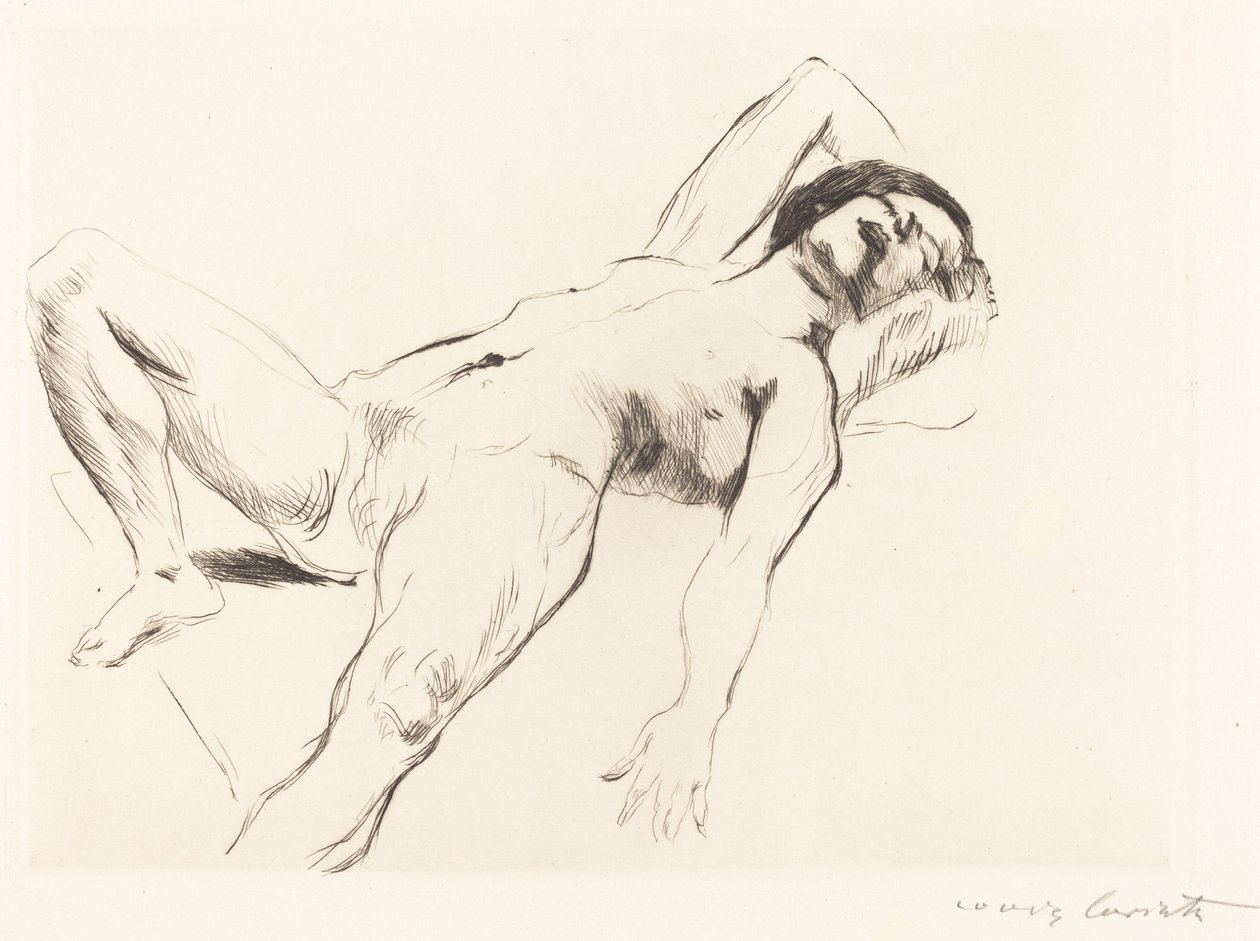 Fekvő női akt I alkotó: Lovis Corinth