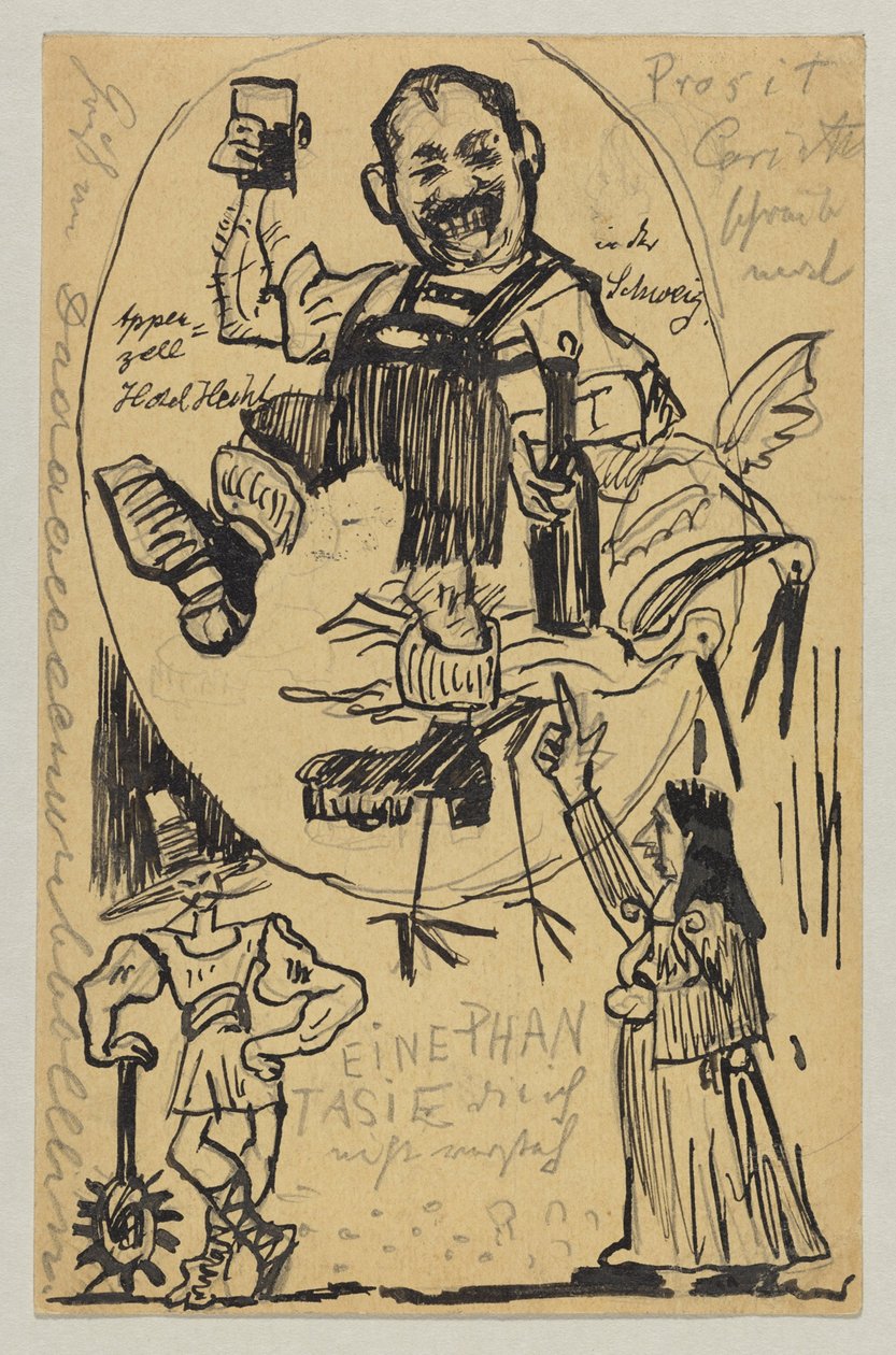 Lovis Corinth an Carl Strathmann: Postkarte, Poststempel 12. Juni 1895 (Appenzell)   1342988   hu       hungarian Successfully Translated  Original: Enkele vogels in een landschap Vogels (series title) Avivm vivae (series title) Translat: Enkele vogels in  alkotó: Lovis Corinth
