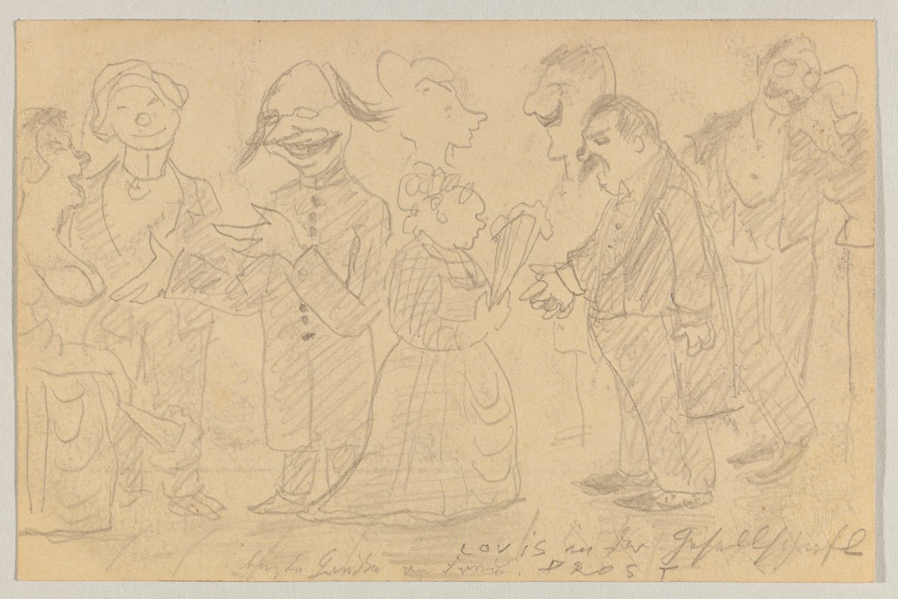 Lovis Corinth Carl Strathmannnak: képeslap, 1899. november 8-i postabélyegző alkotó: Lovis Corinth