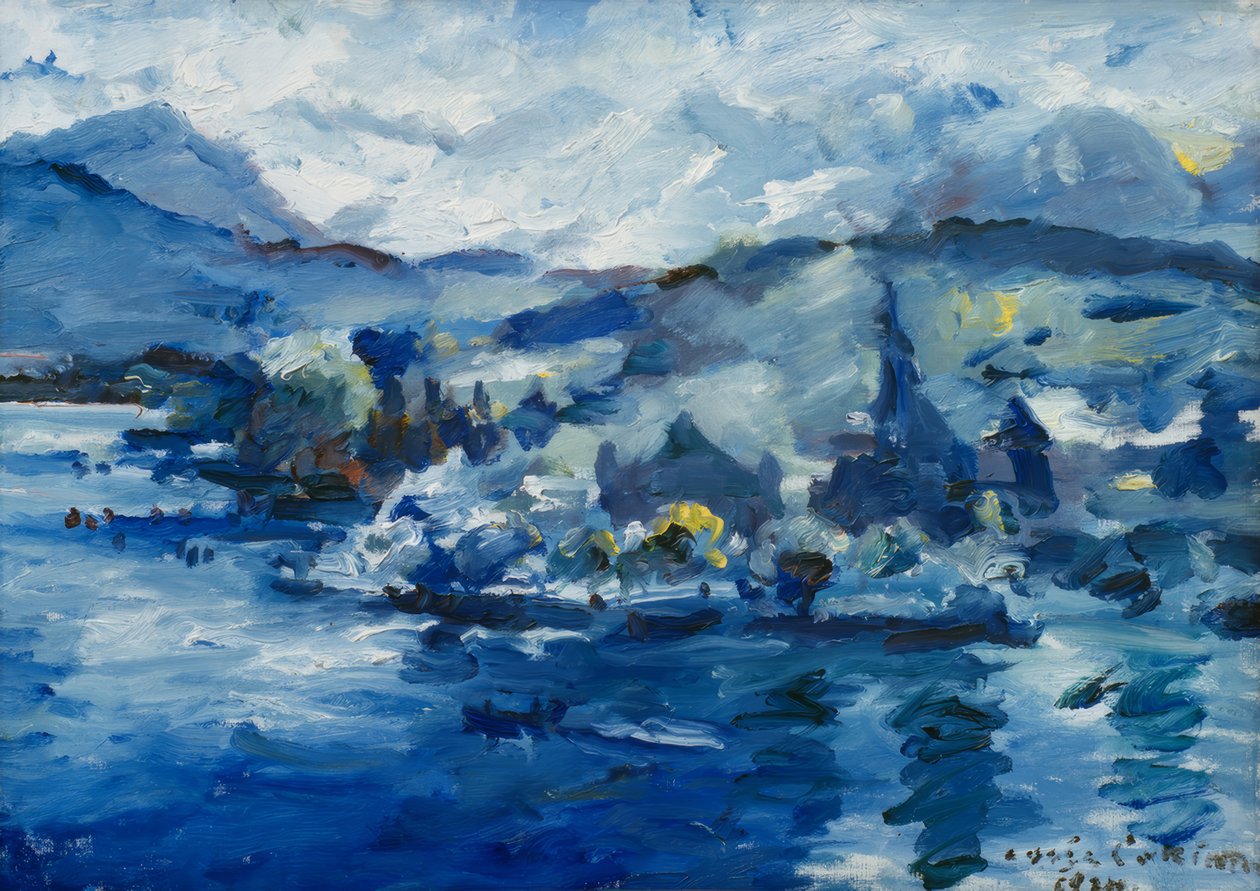 Luzerni-tó délután alkotó: Lovis Corinth