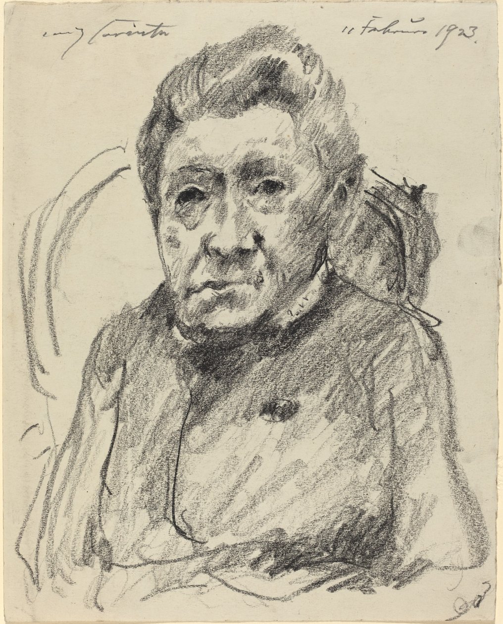 Asszony. Hedwig Berend, 1923. alkotó: Lovis Corinth