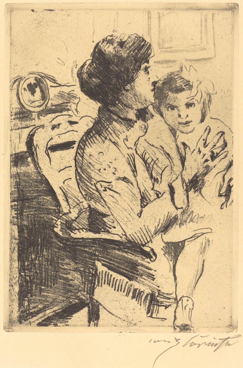 Anya és gyermeke Anya és gyermeke, 1911. alkotó: Lovis Corinth