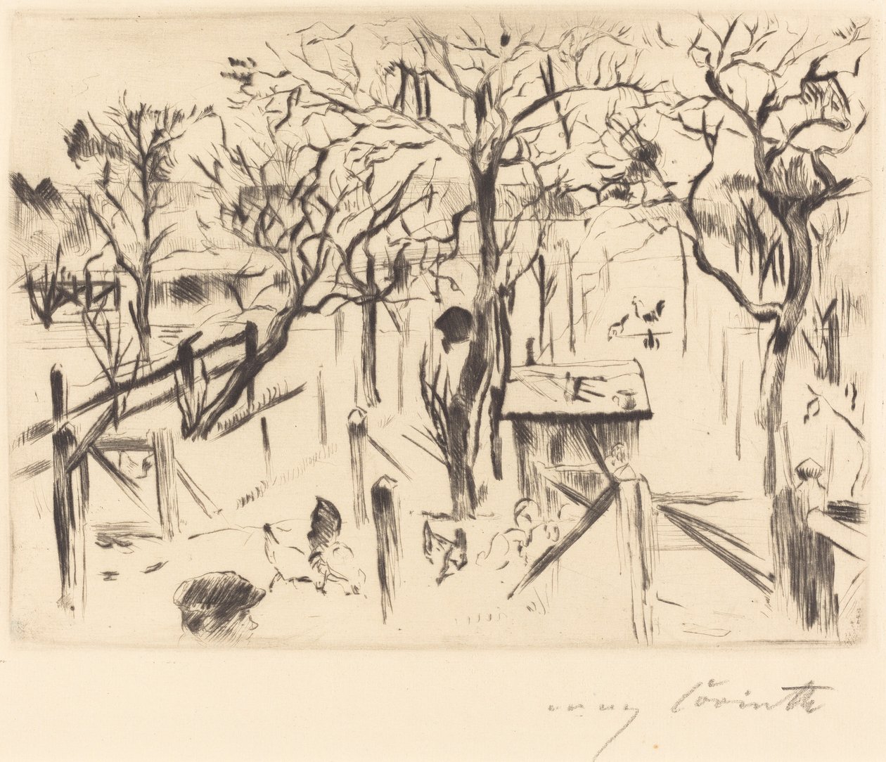 Gyümölcsös kert ősszel alkotó: Lovis Corinth